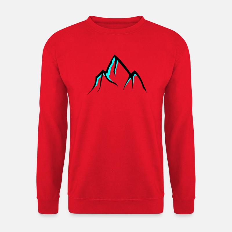 Mountains Mountains - Unisex Sweatshirt - red