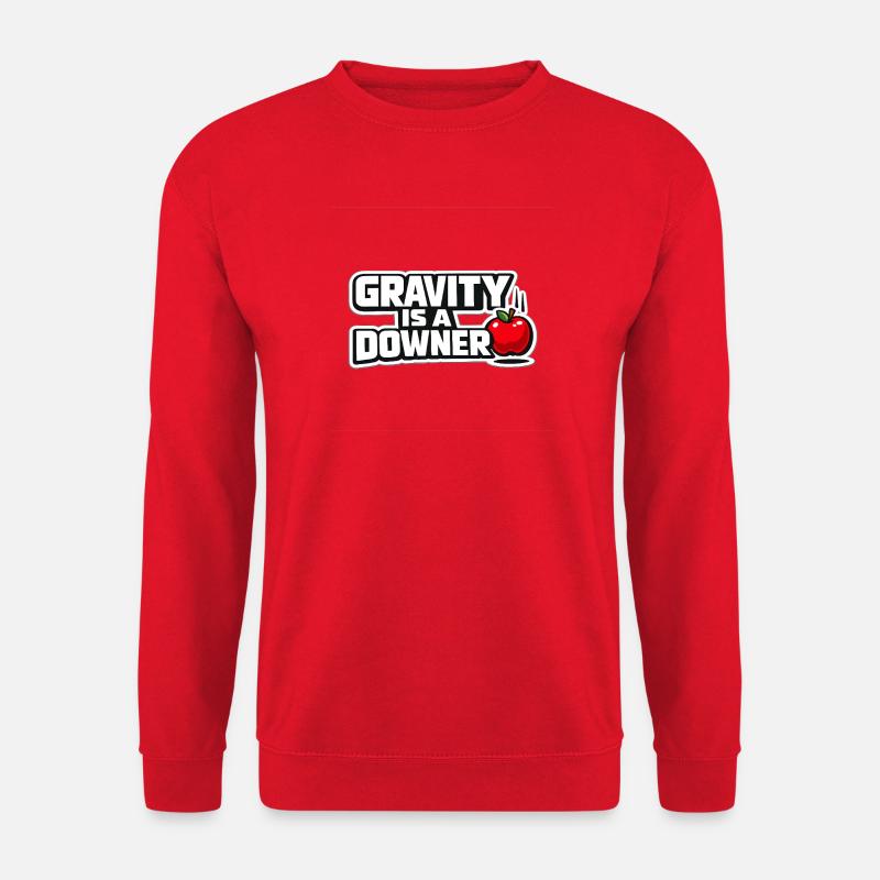 Gravity is a downer - Unisex Sweatshirt - red