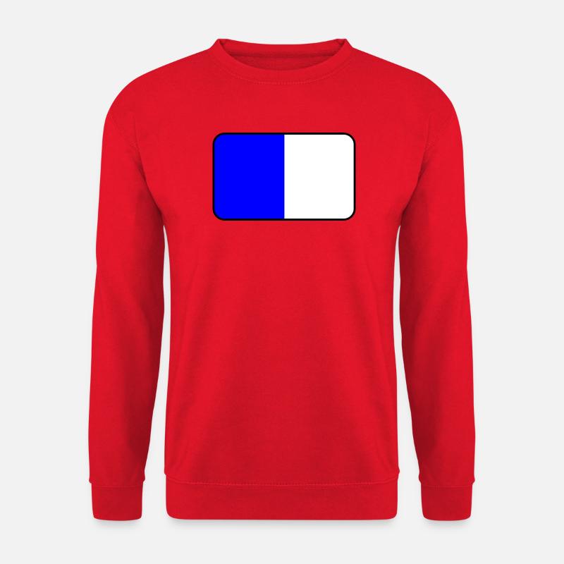 Spa-Flaggenemblem - Unisex Pullover - Rot