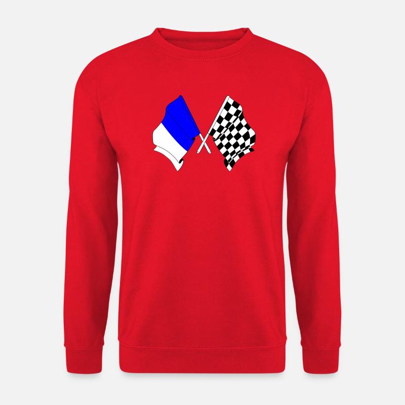 Drapeaux de course de Spa - Sweat-shirt Unisexe - rouge