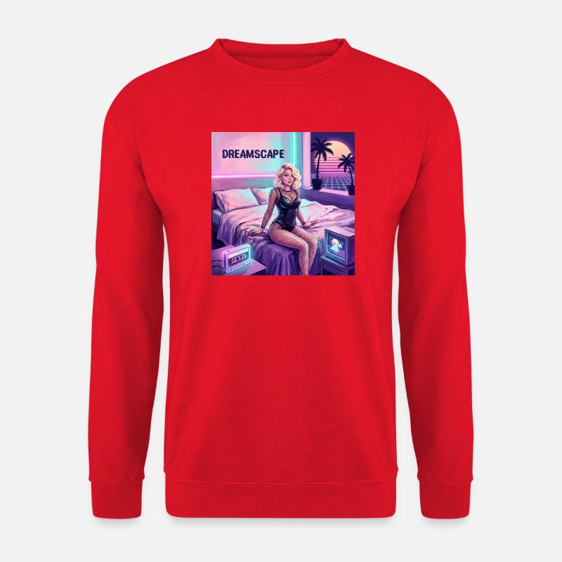 Traumlandschaft Neon-Diva - Unisex Pullover - Rot