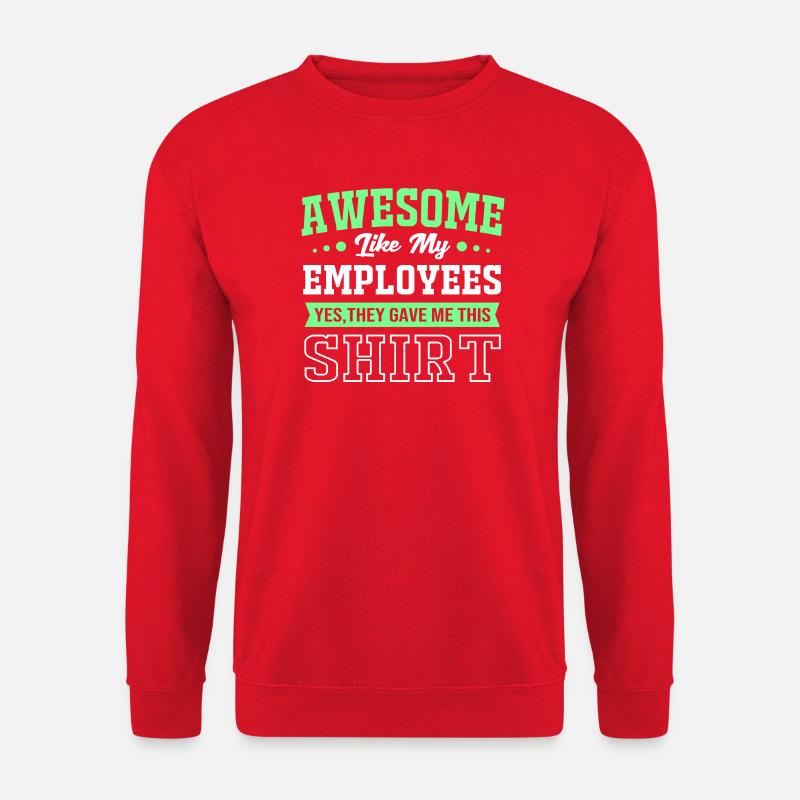 Mitarbeiter der Woche Mitarbeiter des Monats - Unisex Pullover - Rot