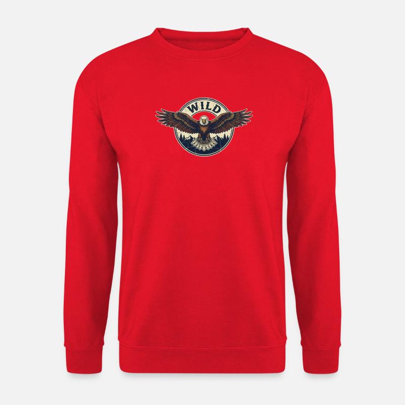 Der Adler – Verteidiger der Freiheit - Unisex Pullover - Rot