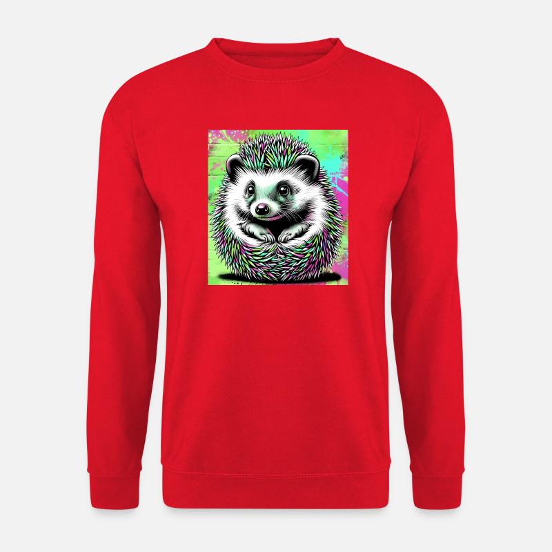 hérisson - Sweat-shirt Unisexe - rouge