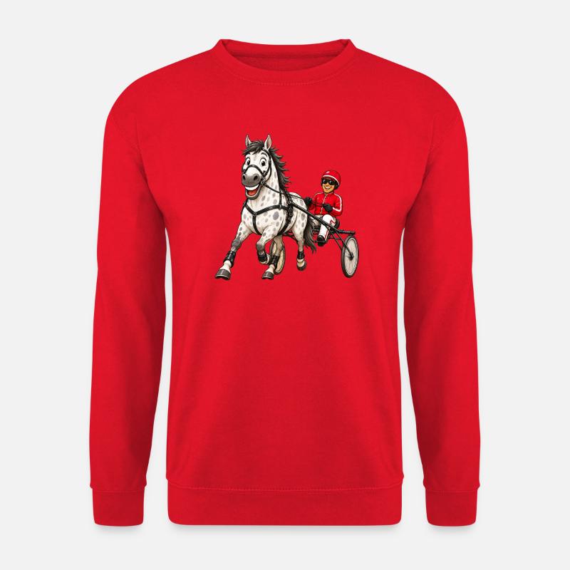 Traber lustig - Unisex Pullover - Rot
