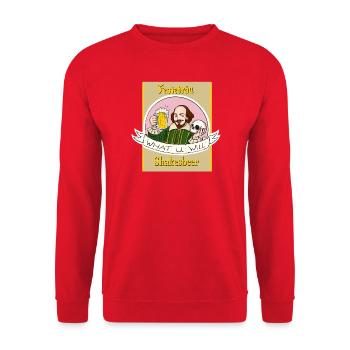 Festebräu - Unisex Pullover - Rot - Vorne - Alina (178cm) & Michal (187cm)