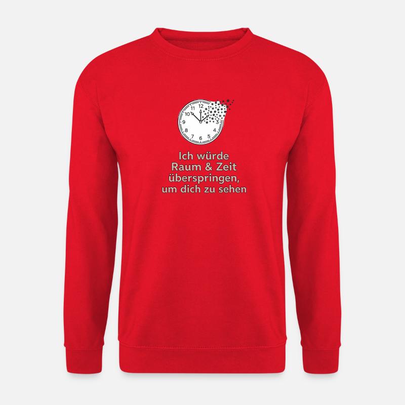 Raum & Zeit überspringen für dich - Unisex Pullover - Rot