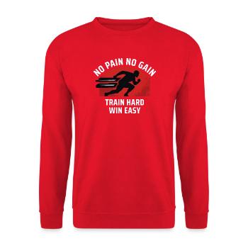T-shirt Running Course à Pied Sport Retro - Sweat-shirt Unisexe - rouge - Devant - Alina (178cm) & Michal (187cm)