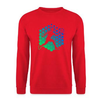 Best Padel Racket Idea for Padel Beginner Fans - Unisex Sweatshirt - red - Front - Alina (178cm) & Michal (187cm)