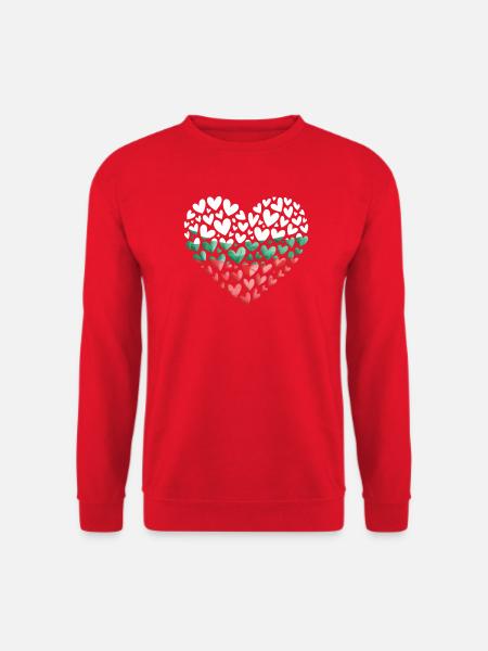 Bulgarian Flag Bulgaria Heart - Unisex Sweatshirt - red