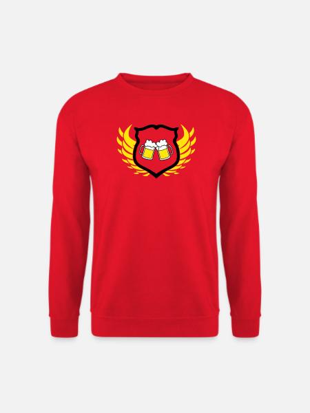 bier_wappen - Unisex Sweatshirt - red
