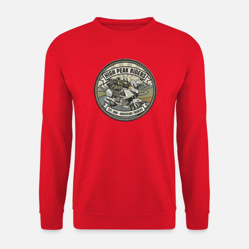 Bergmotorrad-Expeditionen - Unisex Pullover - Rot