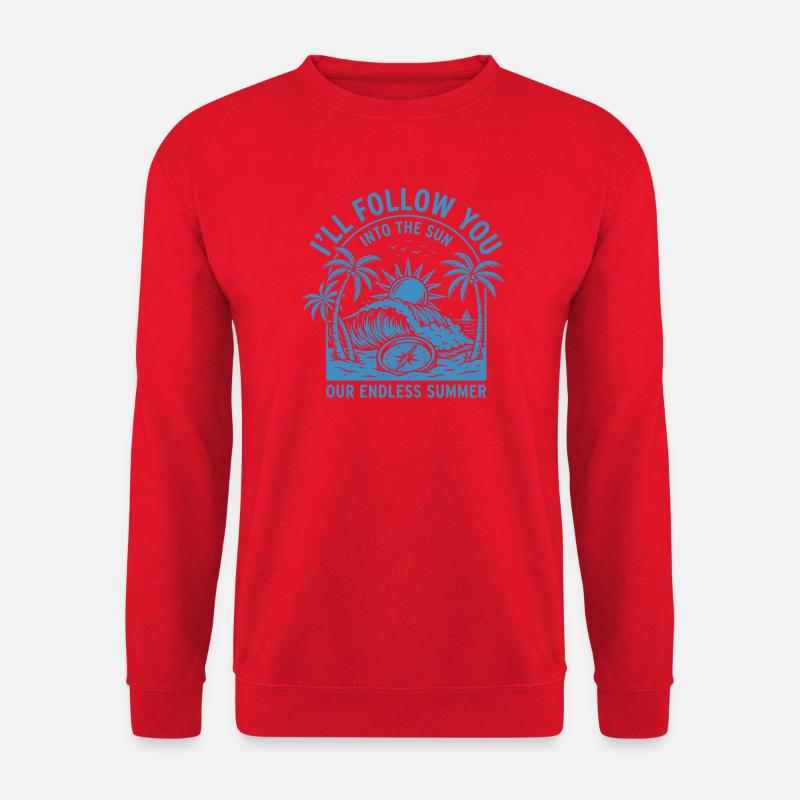 Endless Summer Sunscape - Unisex Sweatshirt - red