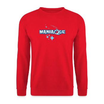 Manic - Unisex Sweatshirt - red - Front - Alina (178cm) & Michal (187cm)