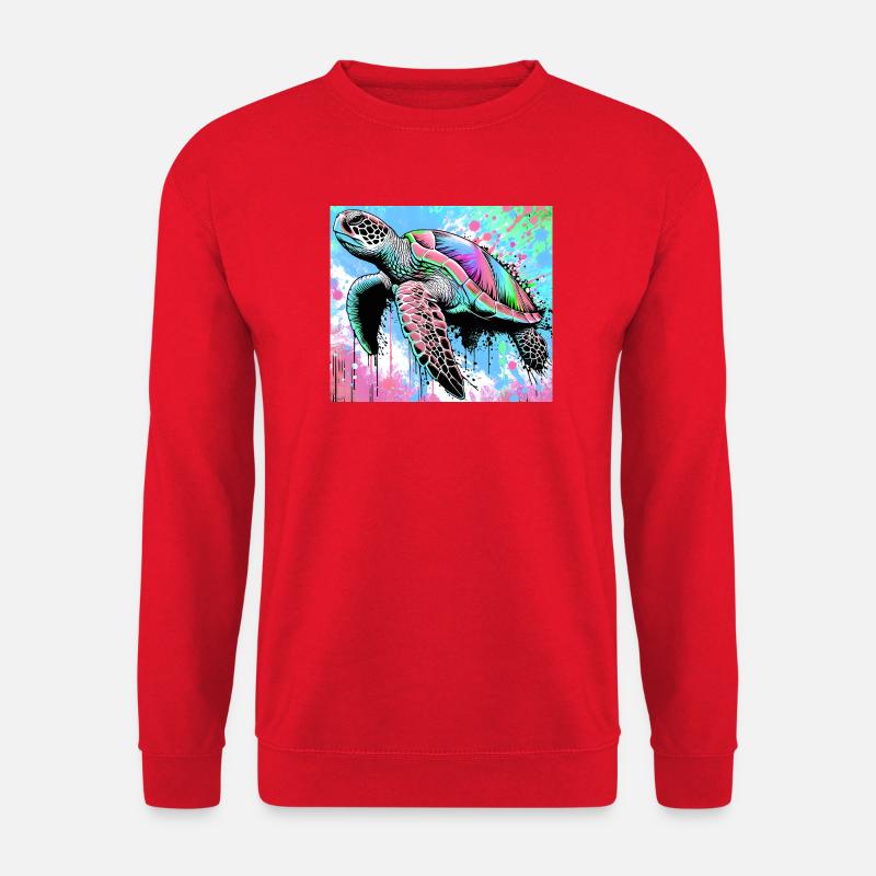 turtle - Unisex Sweatshirt - red