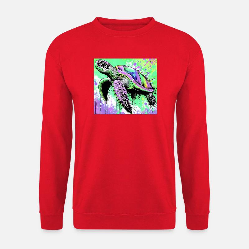turtle - Unisex Sweatshirt - red