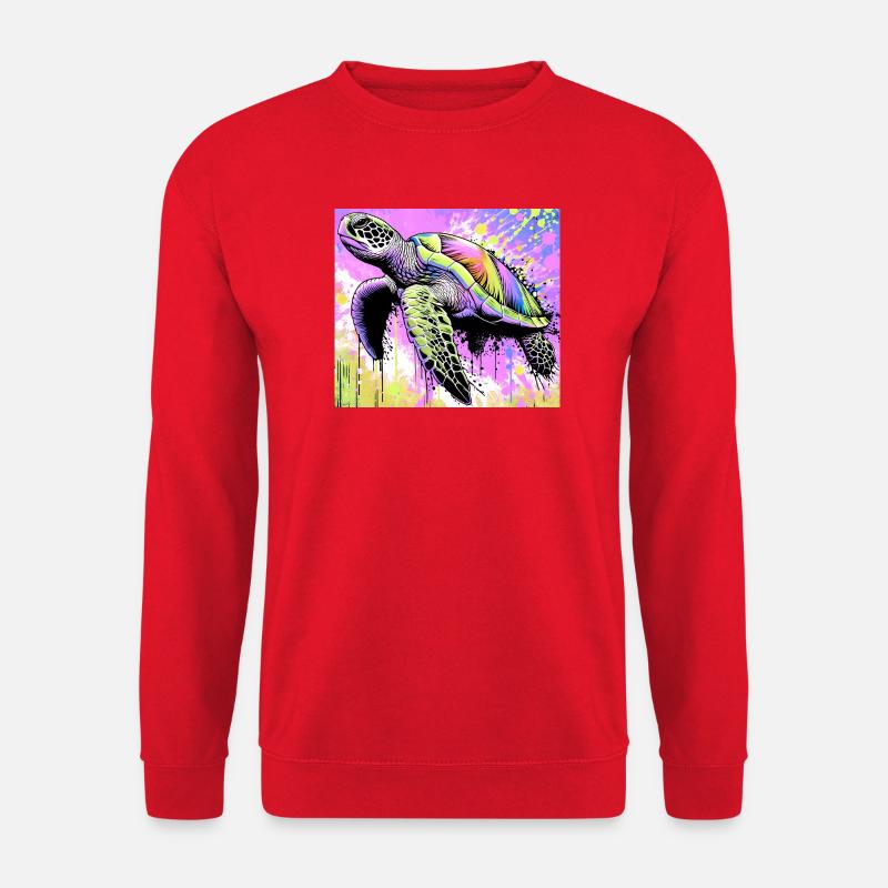 turtle - Unisex Sweatshirt - red