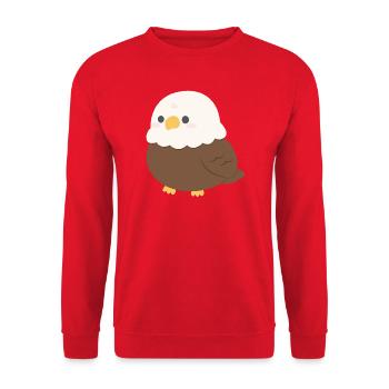 pygargue à tête blanche - Sweat-shirt Unisexe - rouge - Devant - Alina (178cm) & Michal (187cm)