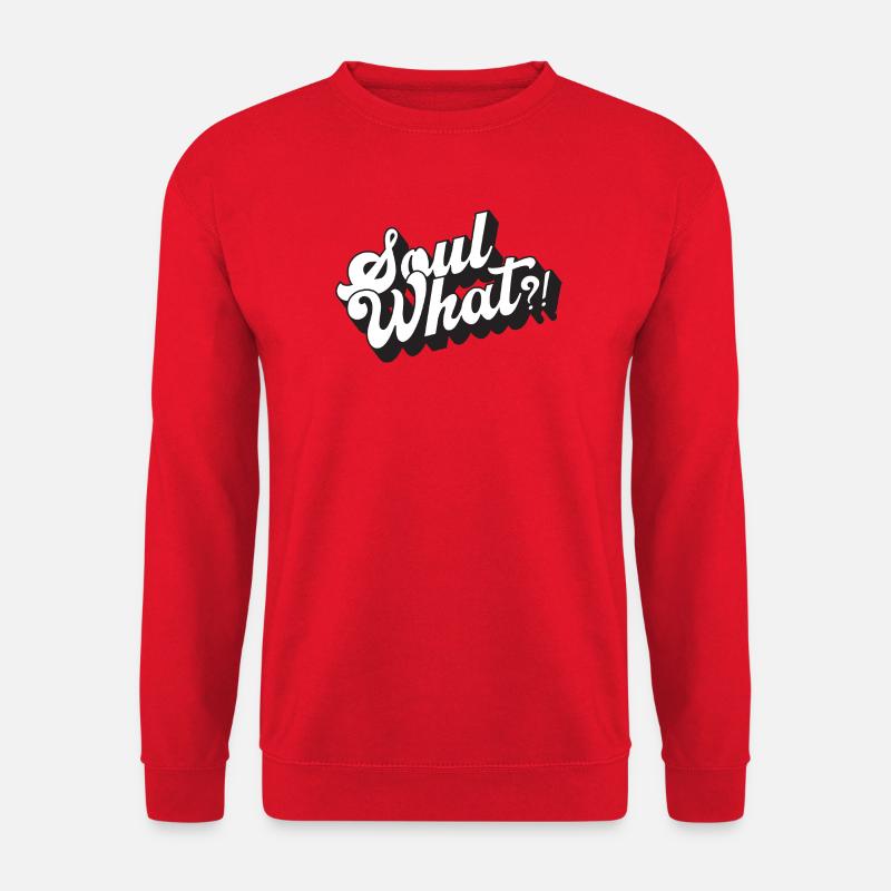SoulWhat?! - Schwarzweiß-Logo - Unisex Pullover - Rot