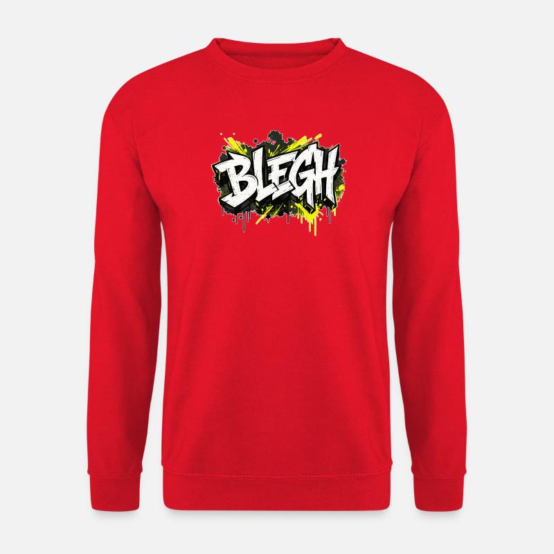 Blegh Graffiti Style - Unisex Sweatshirt - red