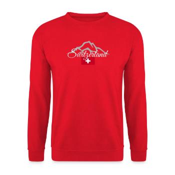 Drapeau suisse - Sweat-shirt Unisexe - rouge - Devant - Alina (178cm) & Michal (187cm)