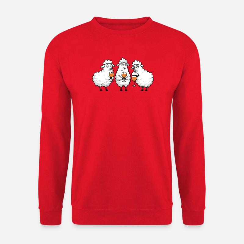 Drinking Sheep Trio - Unisex Sweatshirt - red