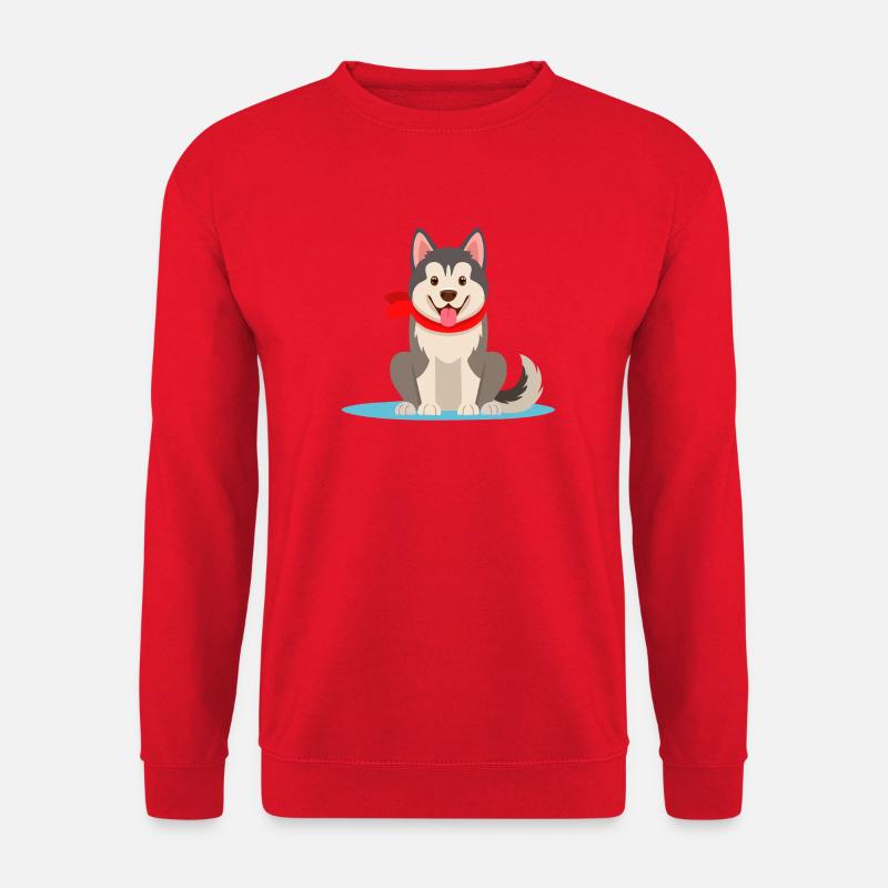 Alaskan-Malamute (comic) - Unisex Sweatshirt - red