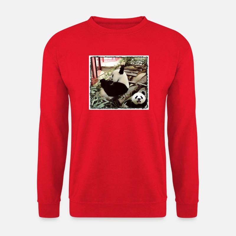 Panda mode on - Unisex Sweatshirt - red