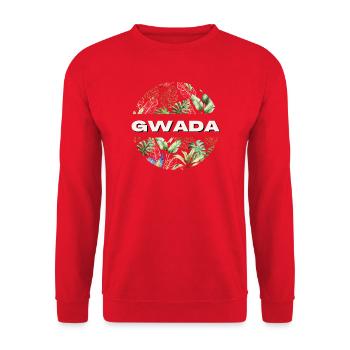 Gwada T-Shirt Gift Humor - Unisex Sweatshirt - red - Front - Alina (178cm) & Michal (187cm)
