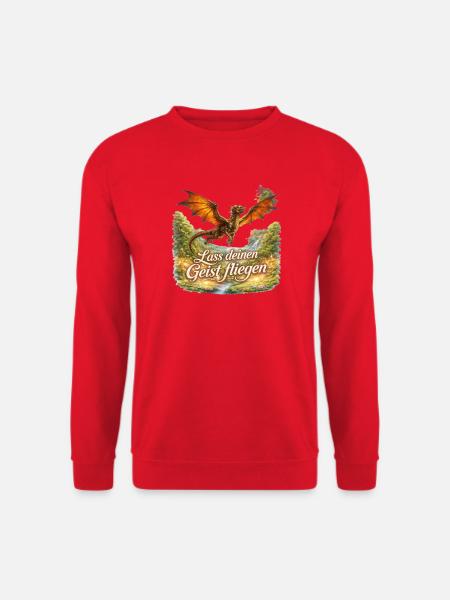 Geistflügel Drachentraum - Unisex Pullover - Rot