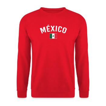 Mexico - Unisex Sweatshirt - red - Front - Alina (178cm) & Michal (187cm)
