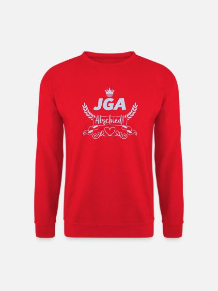 JGA Abschied Crown Design - Unisex Pullover - Rot