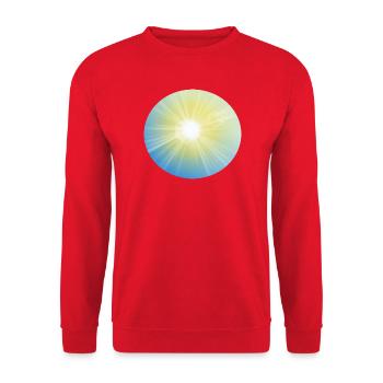 Rayons de soleil en cercle - Sweat-shirt Unisexe - rouge - Devant - Alina (178cm) & Michal (187cm)