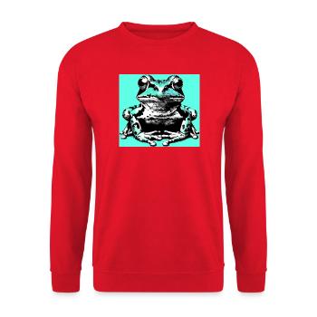frog - Unisex Sweatshirt - red - Front - Alina (178cm) & Michal (187cm)