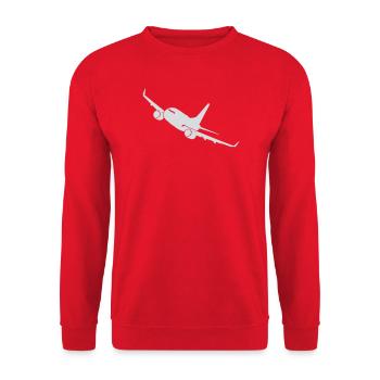 Avion - Voyage, pilote de vol et voyage Voyage de vacances - Sweat-shirt Unisexe - rouge - Devant - Alina (178cm) & Michal (187cm)