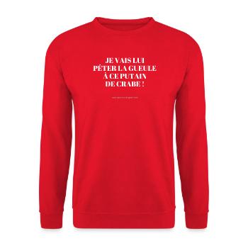 Mantra de guerrière - Sweat-shirt Unisexe - rouge - Devant - Alina (178cm) & Michal (187cm)