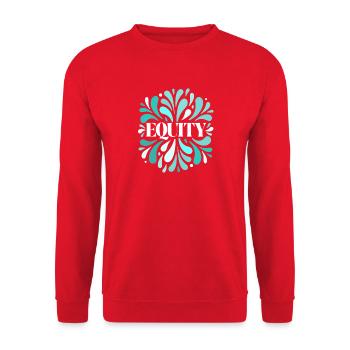 Équité Splash Éclatant turquoise - Sweat-shirt Unisexe - rouge - Devant - Alina (178cm) & Michal (187cm)