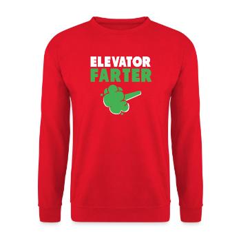 Lift - Unisex Sweatshirt - red - Front - Alina (178cm) & Michal (187cm)
