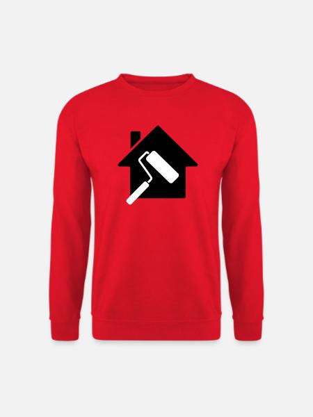 Painter House Paint Roller Motif - Unisex Sweatshirt - red