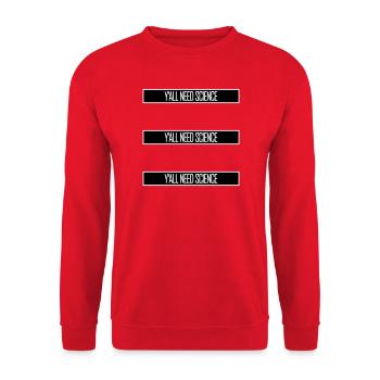 Vous avez besoin de science, de nerds drôles de science - Sweat-shirt Unisexe - rouge - Devant - Alina (178cm) & Michal (187cm)