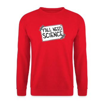 Vous avez besoin de science, de nerds drôles de science - Sweat-shirt Unisexe - rouge - Devant - Alina (178cm) & Michal (187cm)