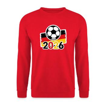 Drapeau allemand 2026 - Sweat-shirt Unisexe - rouge - Devant - Alina (178cm) & Michal (187cm)