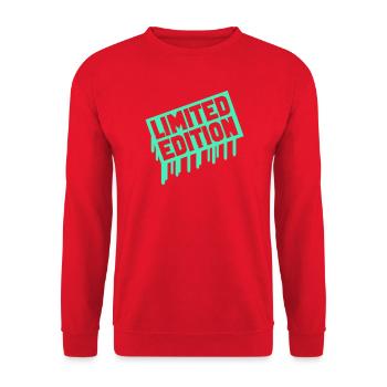 Texte de graffiti en édition limitée - Sweat-shirt Unisexe - rouge - Devant - Alina (178cm) & Michal (187cm)