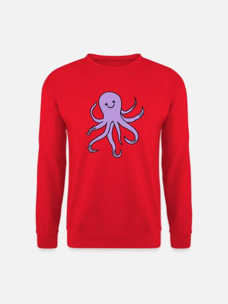 Charme de pieuvre violette - Sweat-shirt Unisexe - rouge