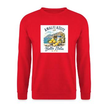 Amalfi - Unisex Pullover - Rot - Vorne - Alina (178cm) & Michal (187cm)