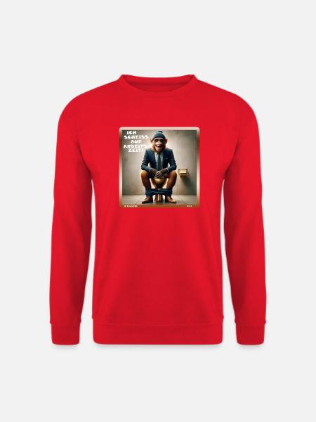 Ich scheiß auf Arbeitszeit - Unisex Pullover - Rot