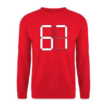 NUMÉRO 67 Six Seven Memes Cadeau Digital - Sweat-shirt Unisexe - rouge - Devant - Alina (178cm) & Michal (187cm)