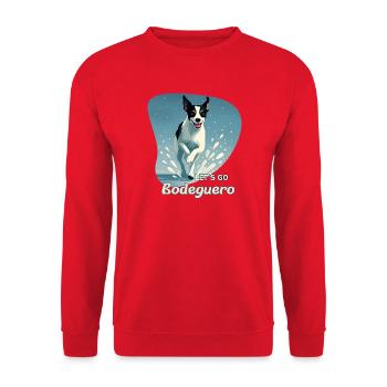 Bodeguero_Running - Unisex Pullover - Rot - Vorne - Alina (178cm) & Michal (187cm)