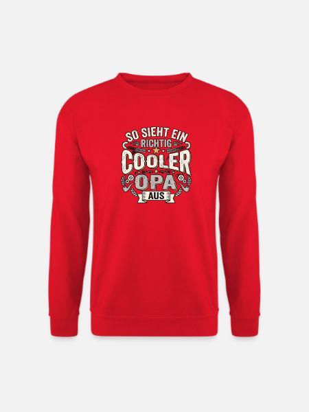 Super Cooler Opa - Unisex Pullover - Rot