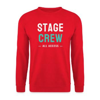 Équipe de scène Toute l’Accès Concert de l’équipe de scène - Sweat-shirt Unisexe - rouge - Devant - Alina (178cm) & Michal (187cm)